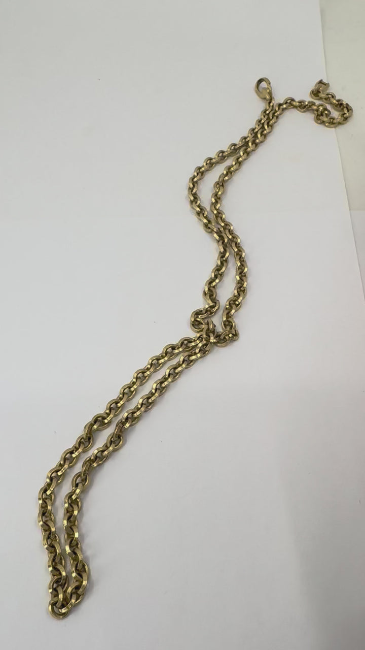David Yurman 18k Gold Chain Necklace