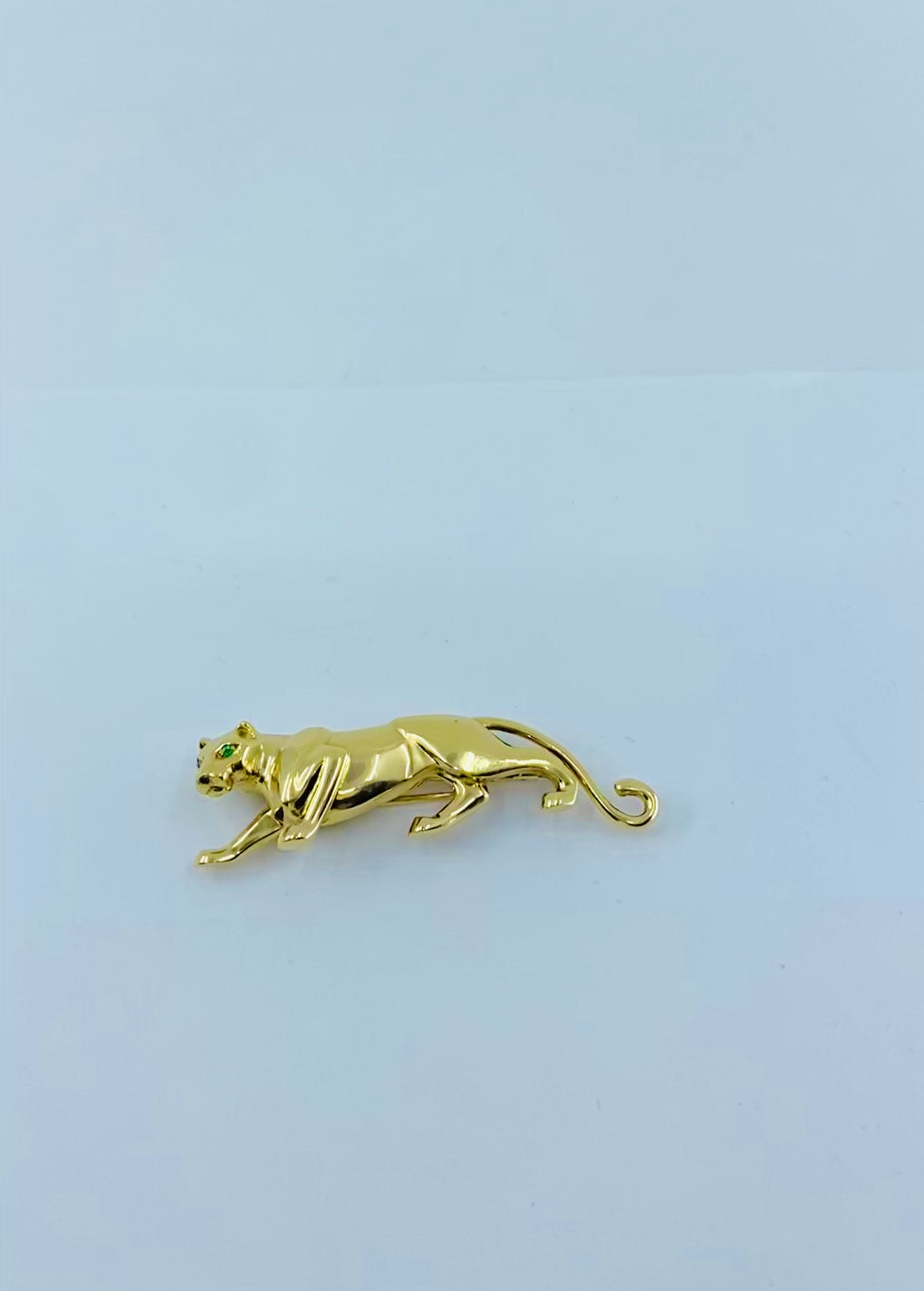 Cartier Panthere Brooch Emerald 18k Gold
