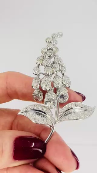 Antique Rene Boivin Platinum Diamond Brooch Circa 1880s
