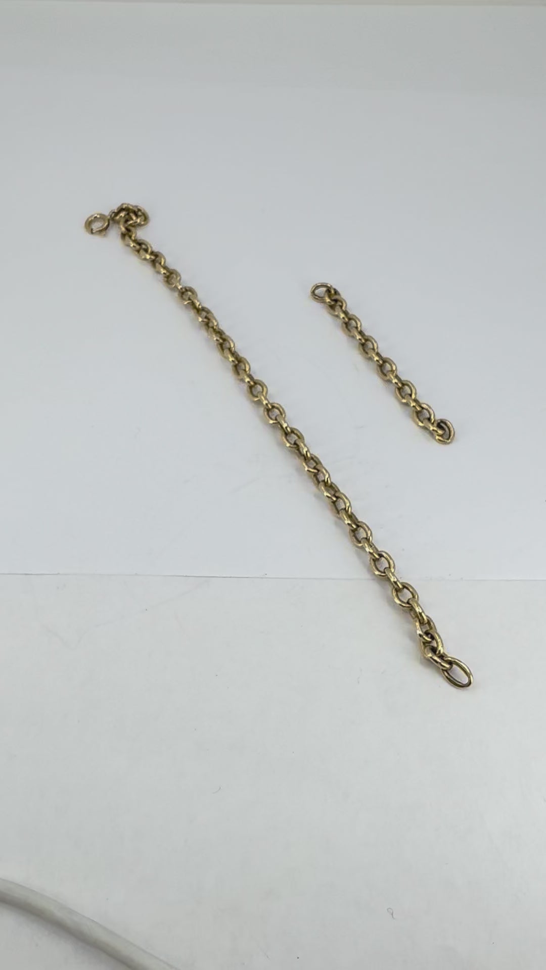 Vintage Cartier 18k Gold Oval Link Chain Bracelet