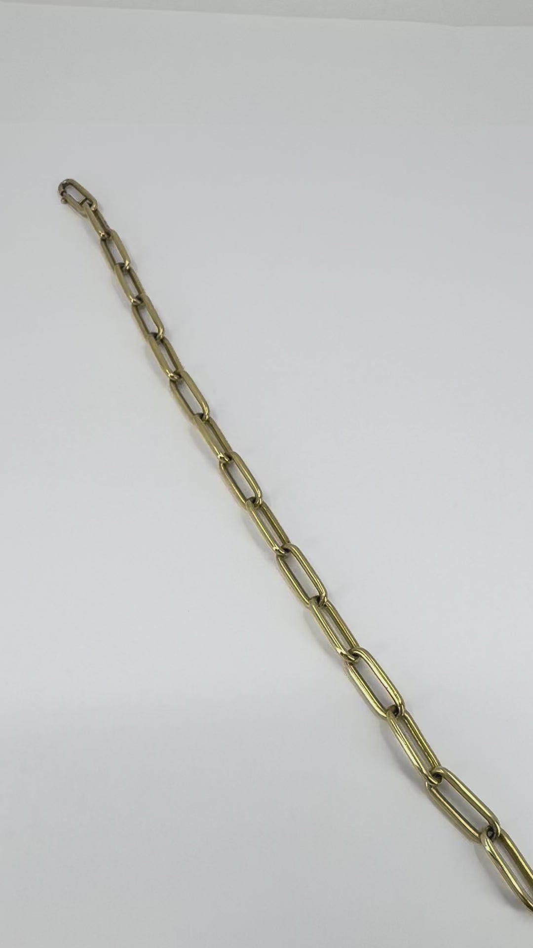 Vintage 14k Gold Paperclip Link Bracelet