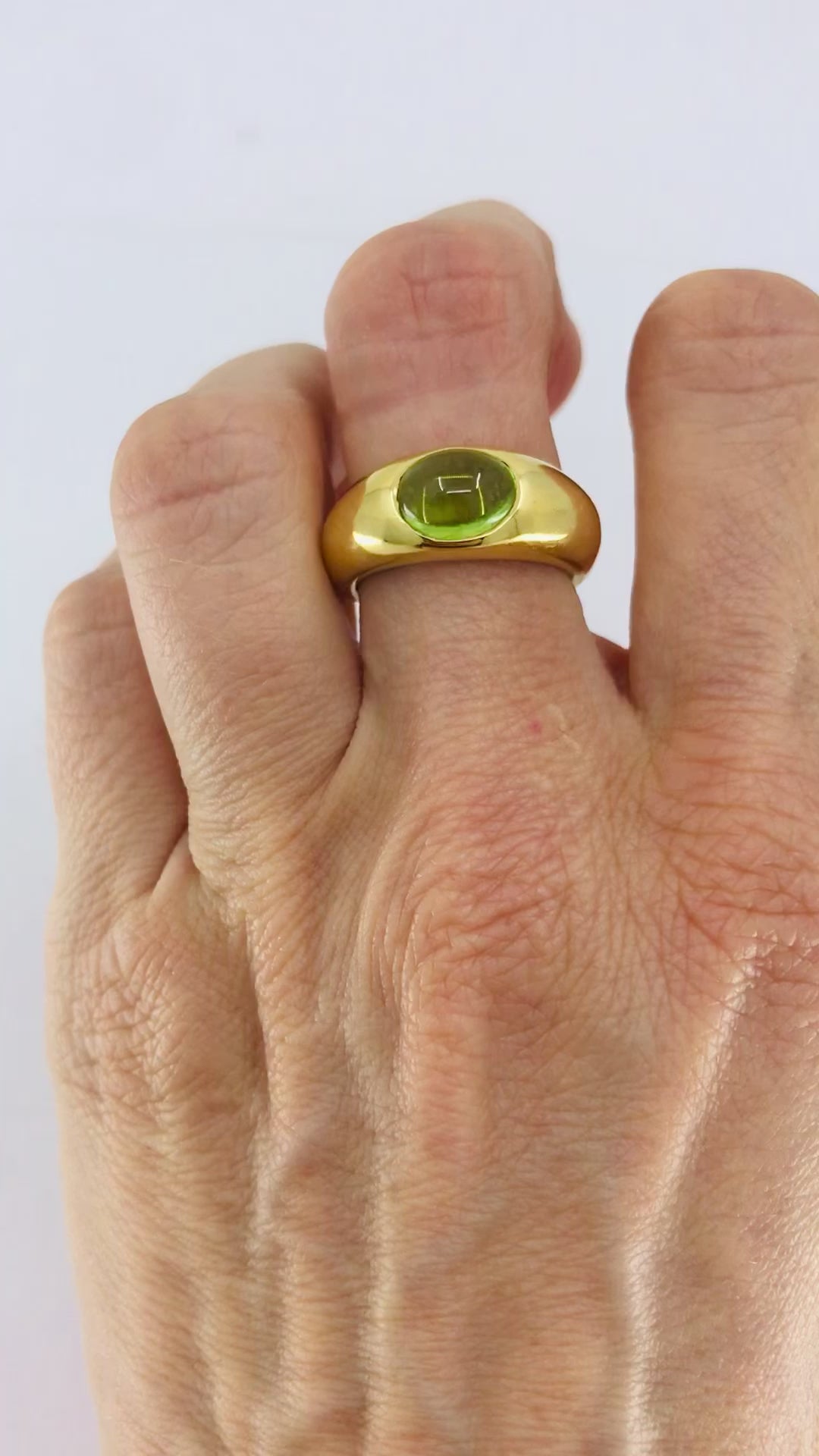 Tiffany & Co. Ring Peridot 18k Gold Band Ring