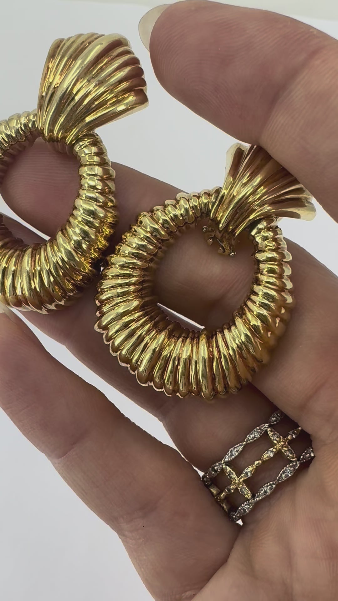 Van Cleef & Arpels 18k Gold Door Knocker Earrings