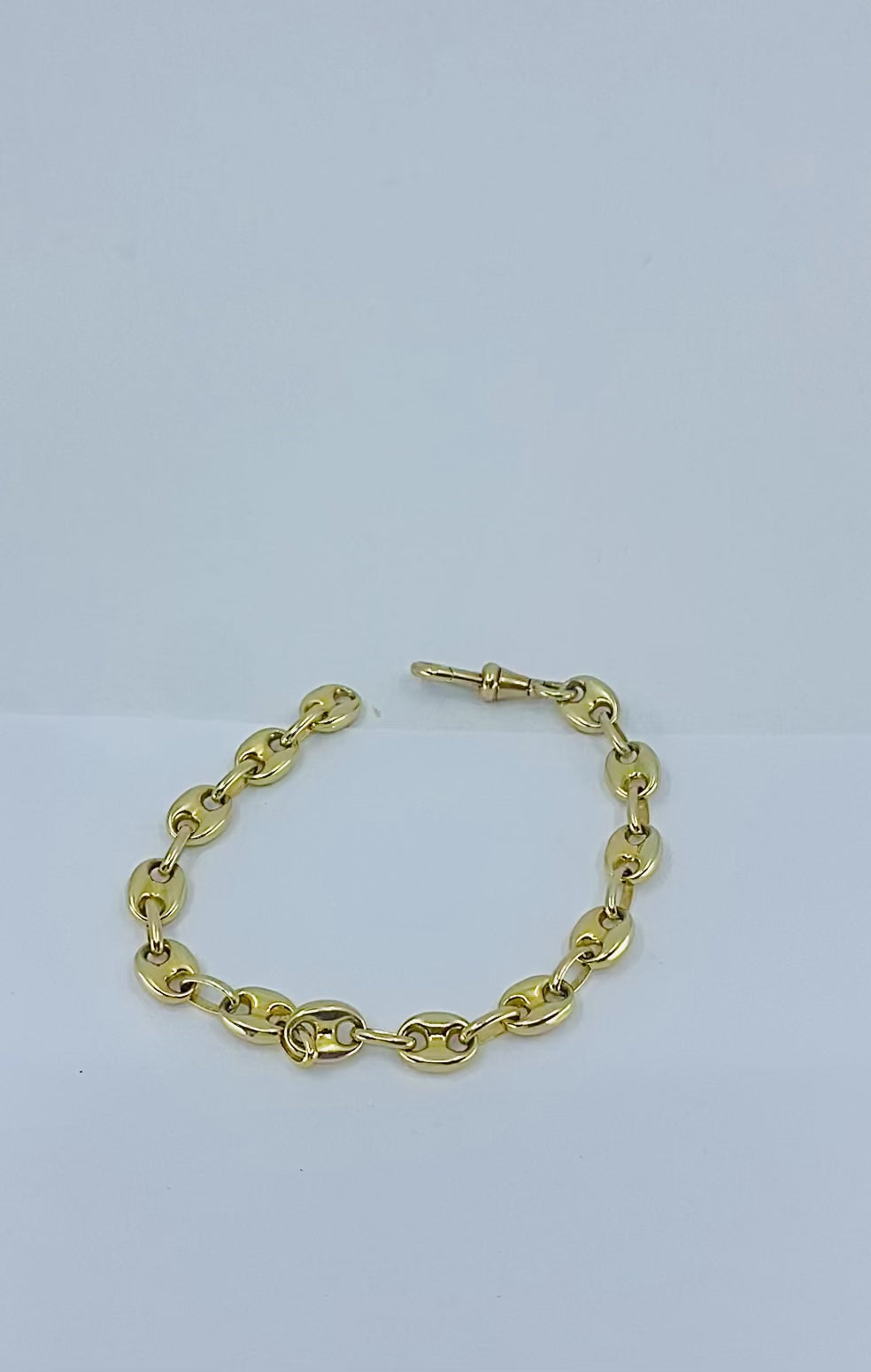Vintage 14k Yellow Gold Mariner Link Bracelet