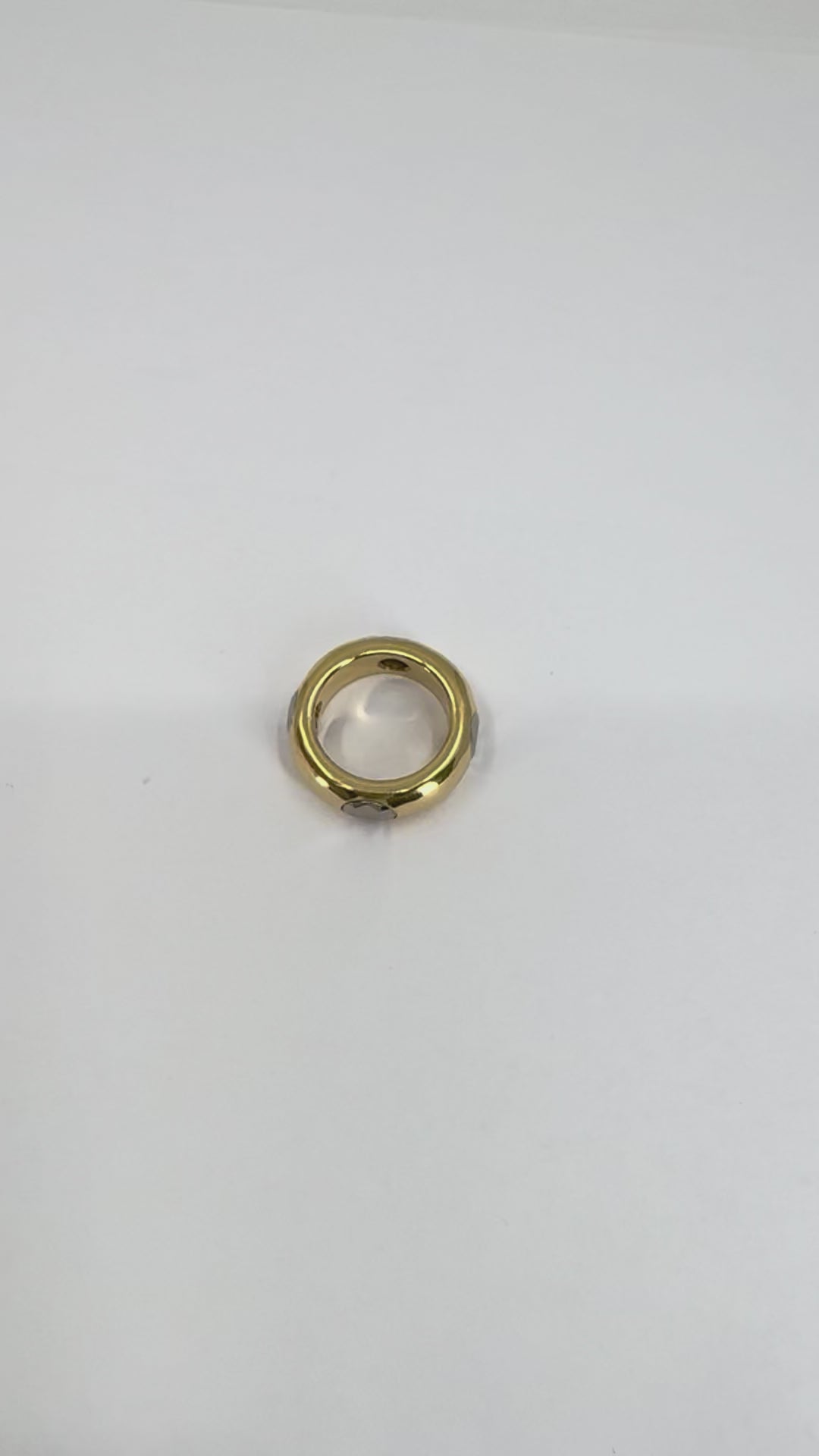 FRED Paris 18k Gold Hematite Vintage Band Ring