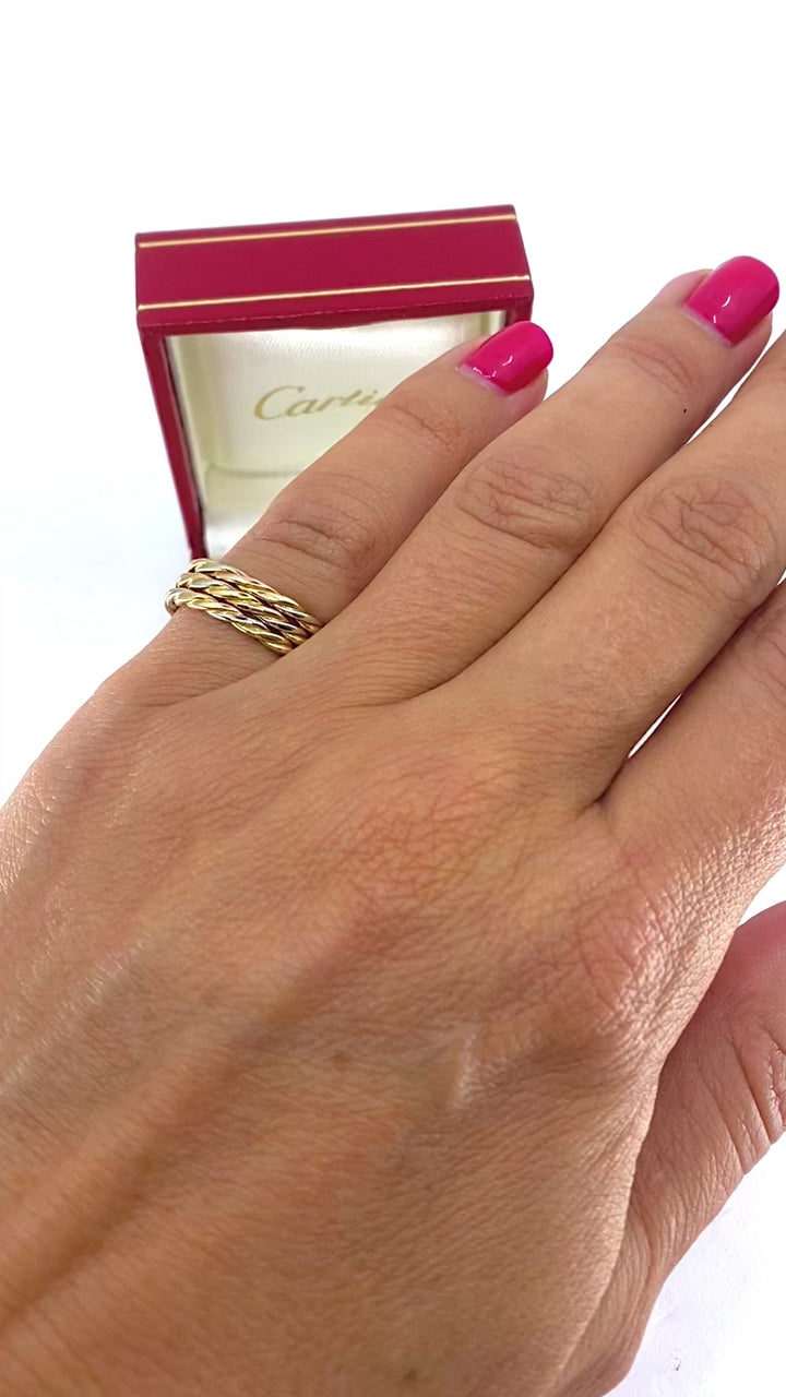 Cartier Les Must de Cartier 18k Gold Trinity Braided Ring