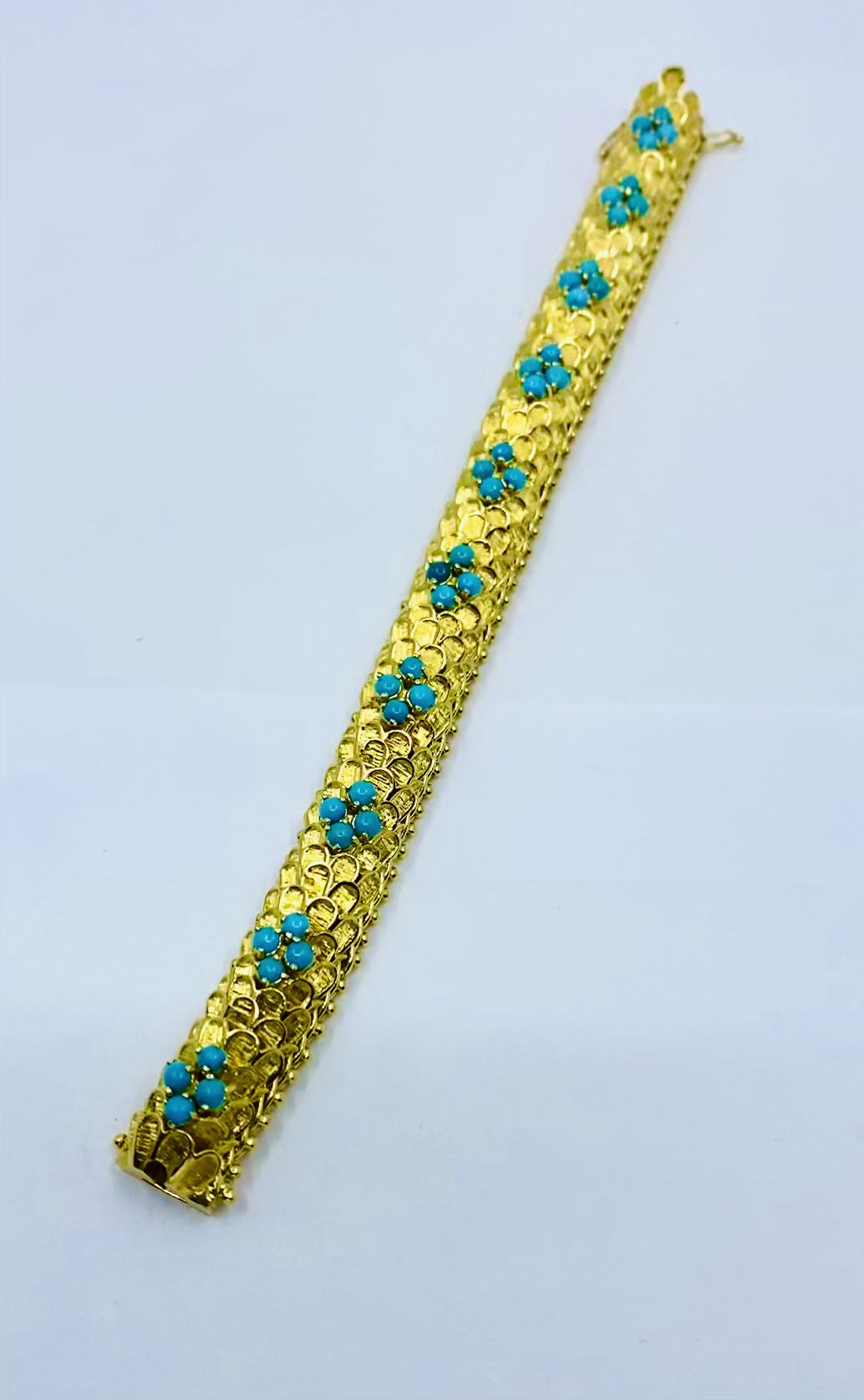Vintage Cartier Bracelet Turquoise 18k Gold
