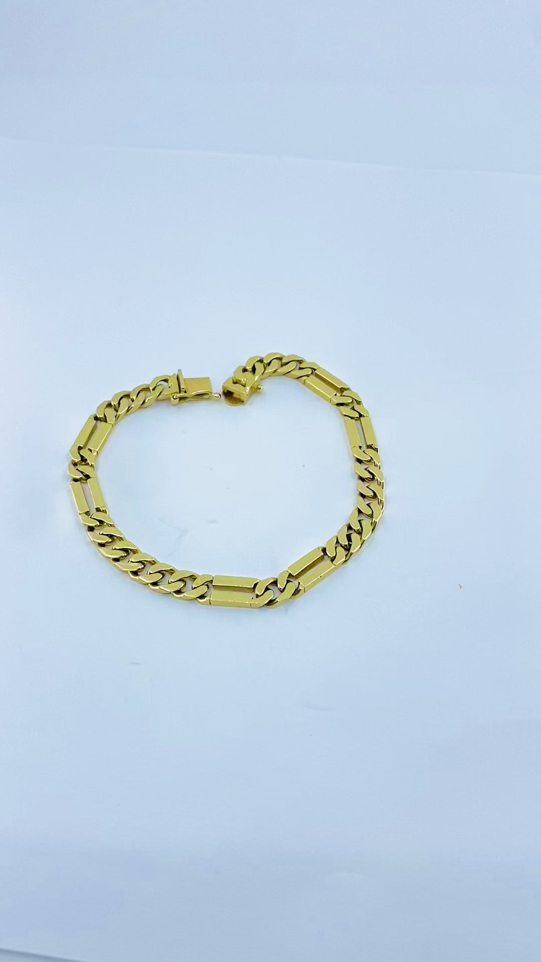 Vintage 14k Gold Chain Bracelet Curblink