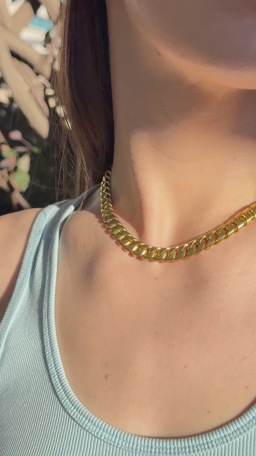 Vintage Bvlgari 18k Yellow Gold Heavy Curb Link Chain Bulgari Necklace