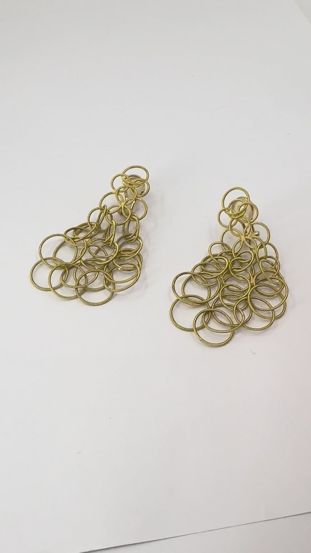 Vintage Buccellati 18k Yellow Gold Hawaii Drop Earrings