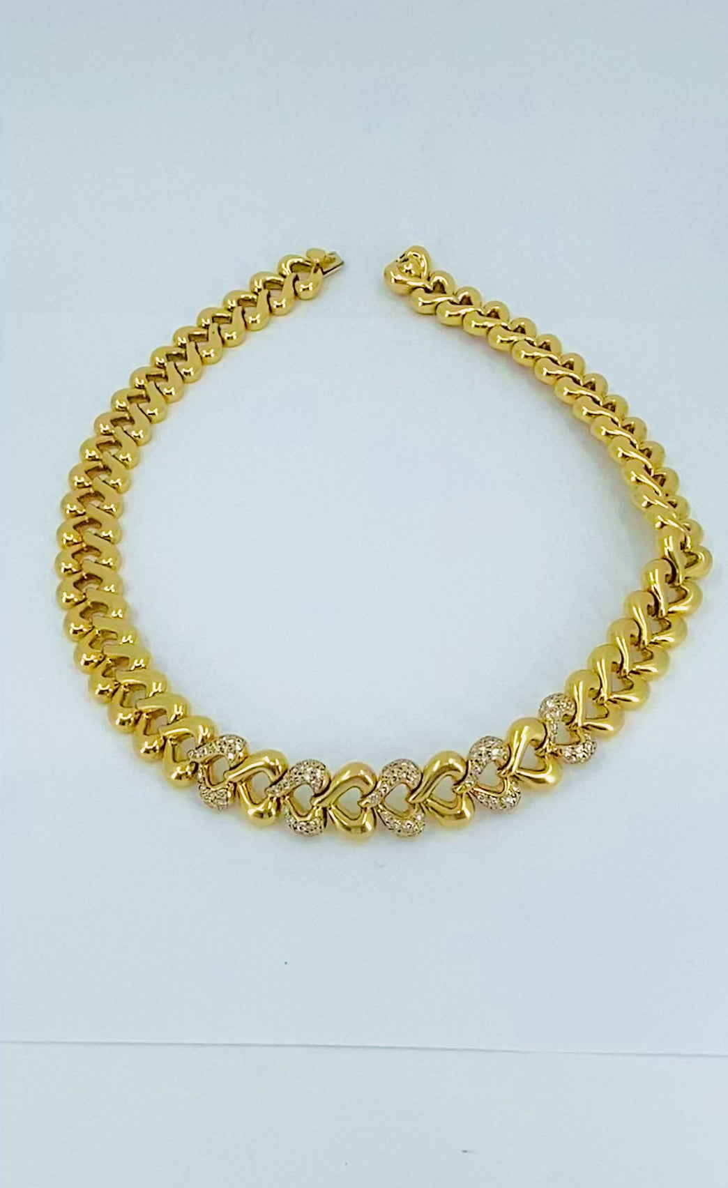 Van Cleef & Arpels 18k Gold Diamond Heart Necklace