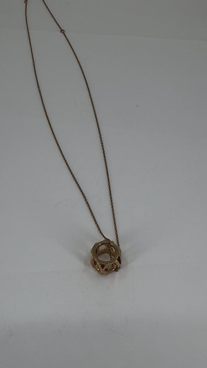 Tiffany & Co. 18k Rose Gold Atlas Pendant Necklace