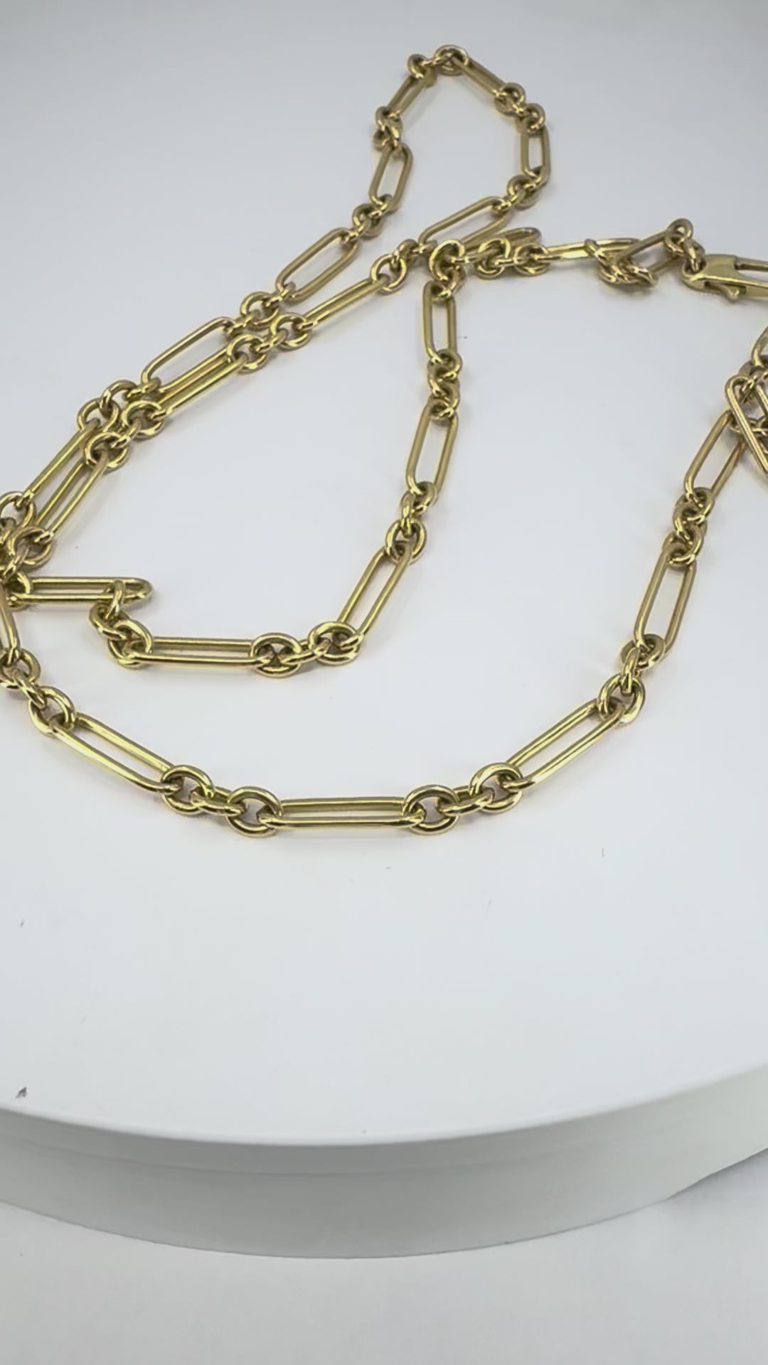 Tom Ford Italian 18k Yellow Gold Chain Link Necklace