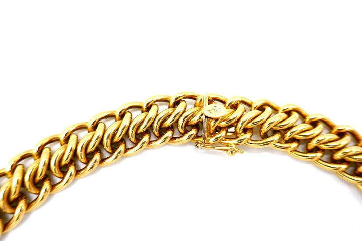 French 1970s Yellow Gold Chain Necklace