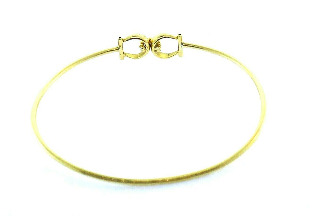 Cartier Vintage 18k Yellow Gold Equestrian Wire Bracelet