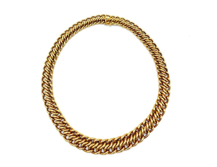 French 1970s Yellow Gold Chain Necklace