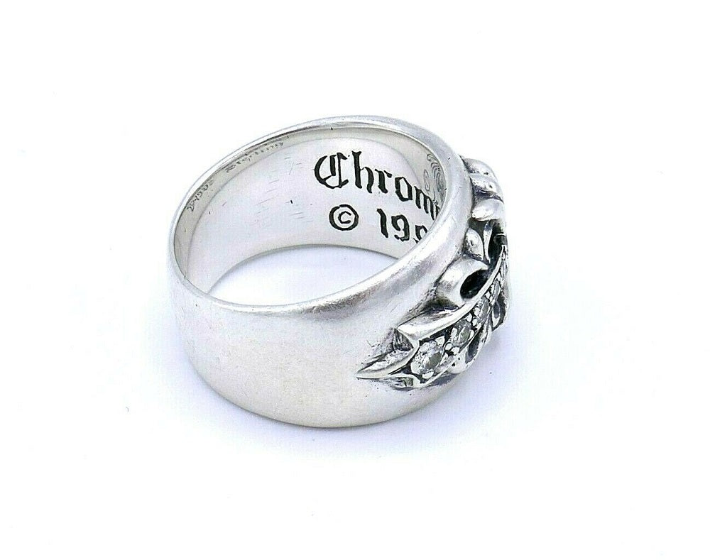 Chrome Hearts 1992 Sterling Silver Diamond Ring – Nadine Krakov