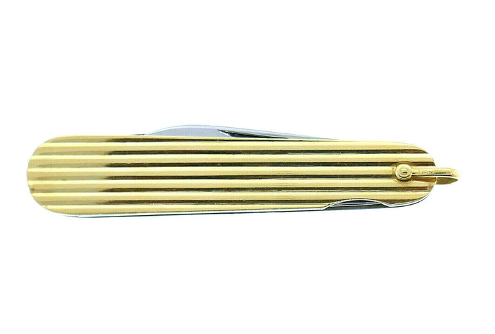 Tiffany & Co Vintage Yellow Gold Stainless Steel Pocketknife Pendant