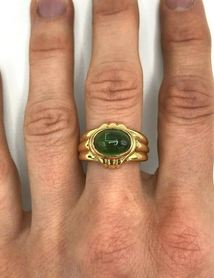 Bulgari Vintage Yellow Gold Peridot Ring