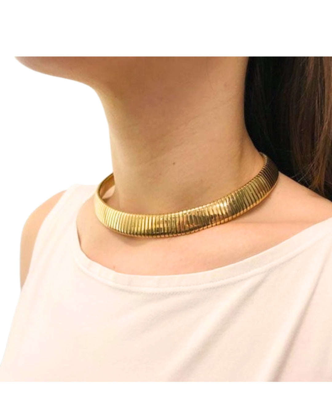 Bvlgari Vintage Bulgari Tubogas Necklace 18k Gold Steel
