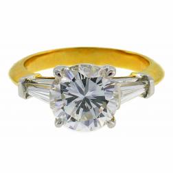 Tiffany & Co. Diamond Yellow Gold Ring 2.02-ct F VVS1 GIA