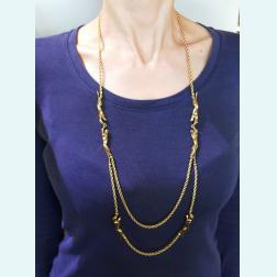 Cartier Yellow Gold Panthere Chain Necklace