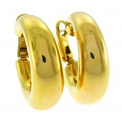 Chaumet Paris Yellow Gold Hoop Earrings