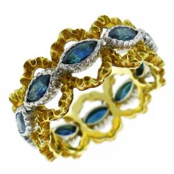 Buccellati Sapphire Gold Band Ring