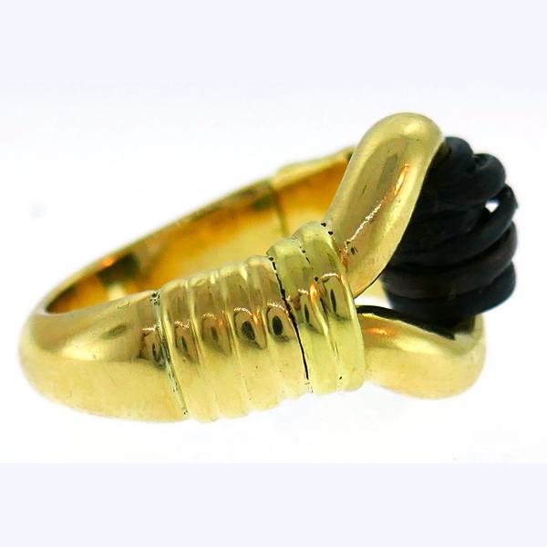 18k Yellow Gold Hair Locket Mourning Antique Ring/Band Size 6.75 | eBay