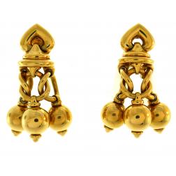 Bvlgari Yellow Gold Dangle Earrings Bulgari