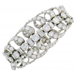 Art Deco Chaumet Diamond Platinum Bracelet