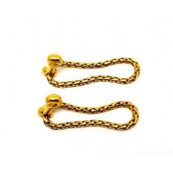 Gaucherand Braided Yellow Gold Cufflinks, c.1940s