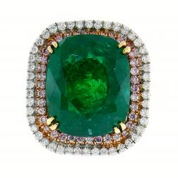 Lorraine Schwartz Emerald Diamond Gold Ring