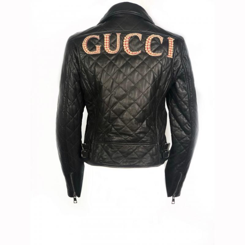 Gucci Plongé Leather Biker Jacket