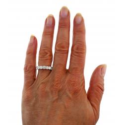 Vintage Diamond White Gold Eternity Band Ring