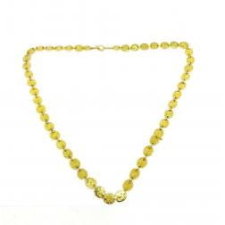 Jennifer Meyer Hammered 18k Yellow Gold Necklace