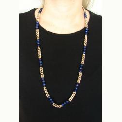 Vintage Van Cleef & Arpels Bead Necklace Yellow Gold Lapis Lazuli