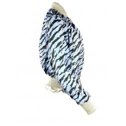 Sacai Luck Light Blue Zebra Striped Bomber Jacket Size 2
