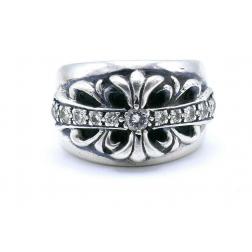 Chrome Hearts 1992 Sterling Silver Diamond Ring