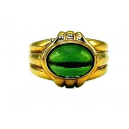Bulgari Vintage Yellow Gold Peridot Ring