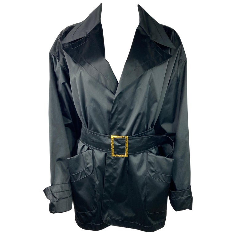 Vintage Chanel Boutique Navy Rain Coat Jacket, Jackets/ Coats