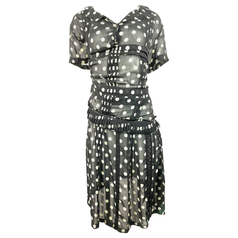 Junya Watanabe Comme des Garcons Black and White Polka Dot Dress Size S | Dresses | Collection