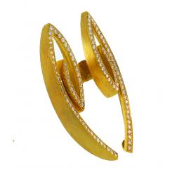 Vintage Diamond 18k Yellow Gold Earrings