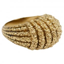 Van Cleef & Arpels Braided Yellow Gold Dome Ring
