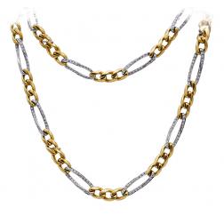 Vintage Cartier Diamond 18k Gold Chain Necklace Bracelet