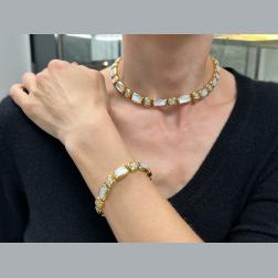 Van Cleef & Arpels 18k Gold Necklace and Bracelet Set Vintage