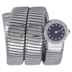 Bvlgari Tubogas Stainless Steel Diamond BB19 Watch