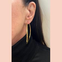 Vintage 18k Gold Hoop Earrings Italy