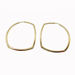 Vintage 18k Gold Hoop Earrings Italy