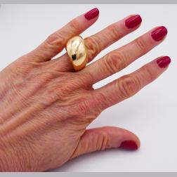 Vhernier Pirouette Ring 18k Gold Estate Jewelry Italy